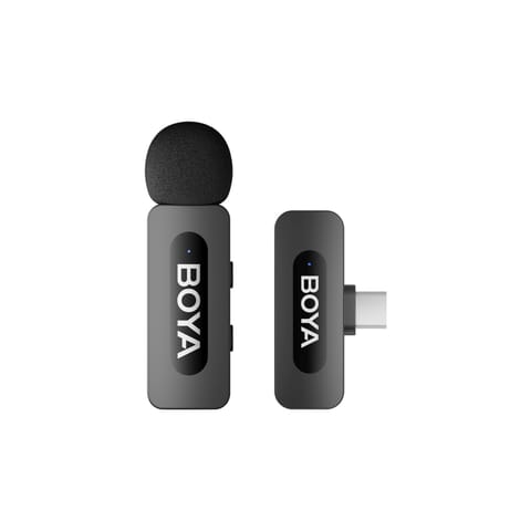 ⁨Mikrofon bezprzewodowy z klipsem 120dB 2.4GHz USB-C - czarny⁩ w sklepie Wasserman.eu