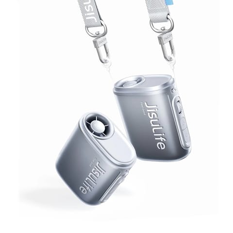 ⁨Mini wentylator wiatrak przenośny ze smyczą 4500mAh - czarny⁩ w sklepie Wasserman.eu