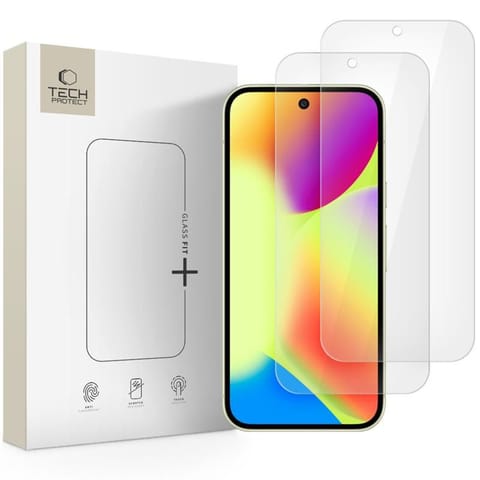⁨Szkło hartowane Tech-Protect Glass Fit+ 2-pack na Google Pixel 9 / 9 Pro / 10 / 10 Pro - przezroczyste⁩ w sklepie Wasserman.eu