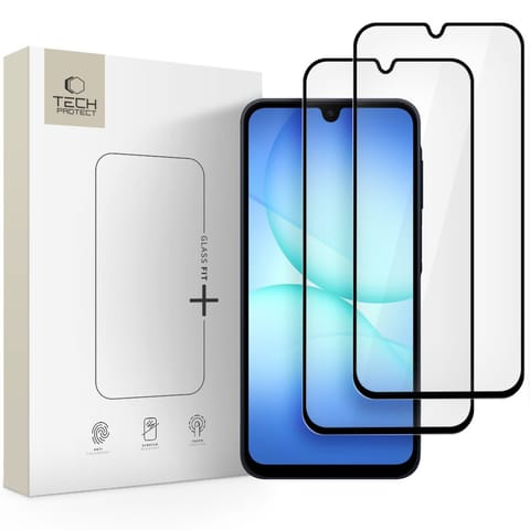 ⁨Szkło hartowane na Samsung Galaxy A16 4G / 5G / A26 5G / A17 4G / 5G Glass Fit+ czarne - 2 szt.⁩ w sklepie Wasserman.eu