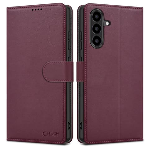 ⁨Etui futerał na Samsung Galaxy A26 5G / A17 4G / 5G Wallet - bordowy⁩ w sklepie Wasserman.eu