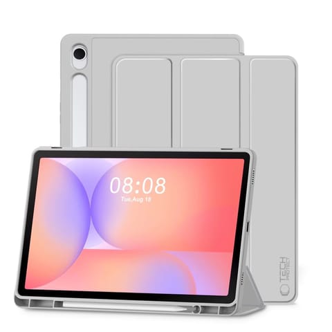 ⁨Etui pokrowiec na Samsung Galaxy Tab S9 11.0 / S9 FE / S10 FE / S10 Lite 10.9 - szary⁩ w sklepie Wasserman.eu