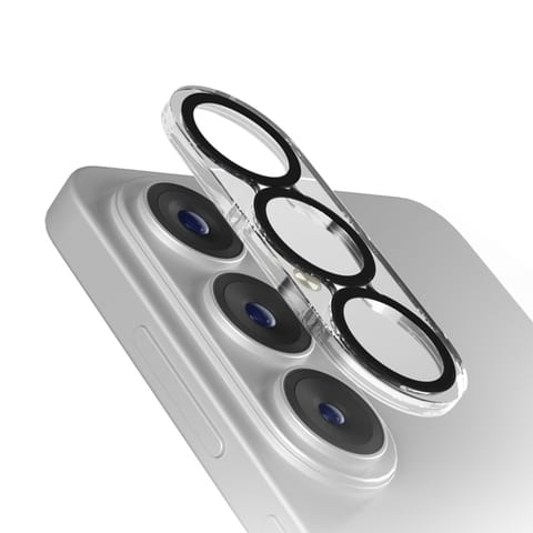 ⁨Szkło ochronne na tylną kamerę do Samsung Galaxy S26/S26 Plus z czarną ramką⁩ w sklepie Wasserman.eu