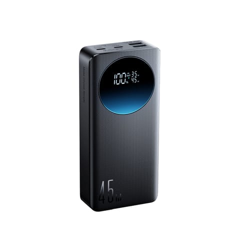 ⁨Powerbank 20000 mAh USB-A USB-C z wyświetlaczem cyfrowym 45 W - czarny⁩ w sklepie Wasserman.eu