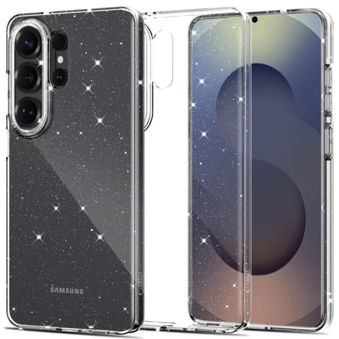 ⁨Etui pokrowiec na Samsung Galaxy S26 Ultra FlexAir - przezroczysto brokatowy⁩ w sklepie Wasserman.eu