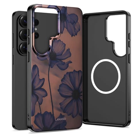 ⁨Etui pokrowiec na Samsung Galaxy S26 Ultra Lamano MagSafe - brązowo fioletowy⁩ w sklepie Wasserman.eu