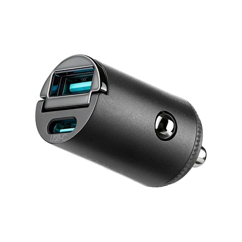 ⁨Ładowarka samochodowa USB-A USB-C 65W - czarna⁩ w sklepie Wasserman.eu