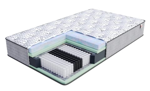 ⁨Materac multipocketowy OSLO Sprężyny multipocket , 510 sprężyn/m², pianka HR, pianka memory, pokrowiec do prania - 80 x 200 - H3 średnio twardy - 29 cm⁩ w sklepie Wasserman.eu