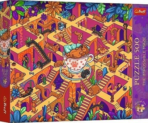 ⁨Puzzle 500 Wesołe jamniki TREFL⁩ w sklepie Wasserman.eu