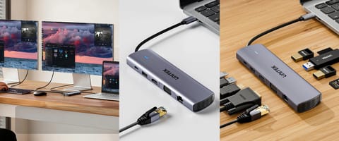 ⁨HUB USB 3.0 D1113BGY01 UNITEK⁩ w sklepie Wasserman.eu