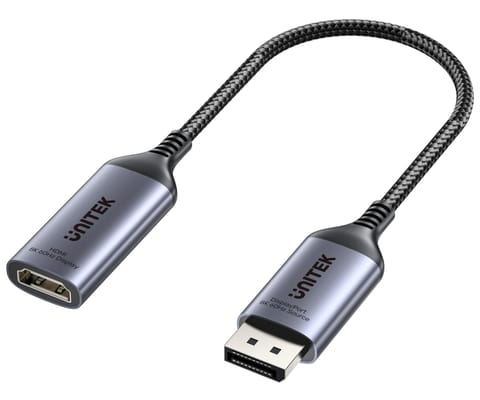 ⁨ADAPTER DISPLAYPORT / HDMI V1611A01 15 cm, 8K UNITEK⁩ w sklepie Wasserman.eu