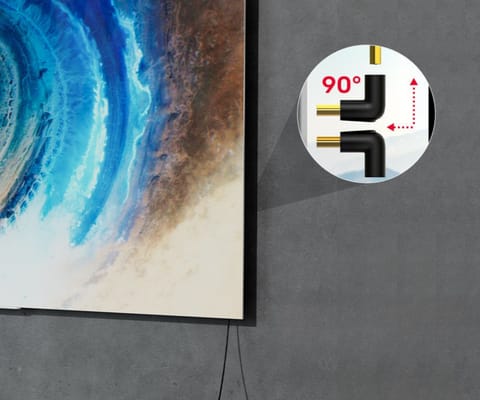 ⁨KOMPLET ADAPTERÓW KĄTOWYCH A1046ABK03 HDMI / HDMI UNITEK⁩ w sklepie Wasserman.eu