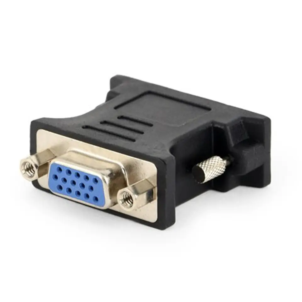 ⁨Gembird Adapter DVI-A male to VGA 15-pin HD (3 rows) female, black⁩ w sklepie Wasserman.eu