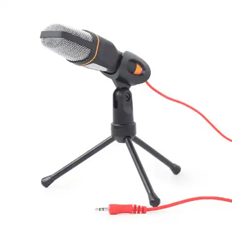 ⁨Gembird Desktop microphone with a tripod MIC-D-03 3.5 mm connector, 3.5 mm connector, Black, Built-in microphone⁩ w sklepie Wasserman.eu