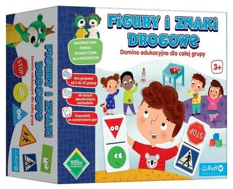 ⁨Domino - figury i znaki drogowe gra dla grup TREFL⁩ w sklepie Wasserman.eu