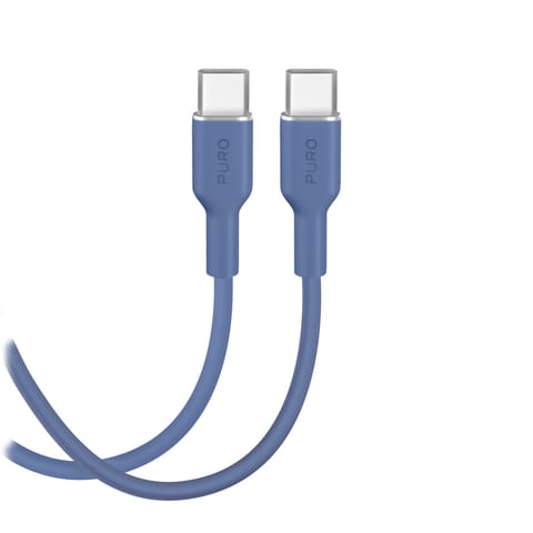 ⁨Kabel przewód elastyczny USB-C 60W 1.5m ICON - niebieski⁩ w sklepie Wasserman.eu