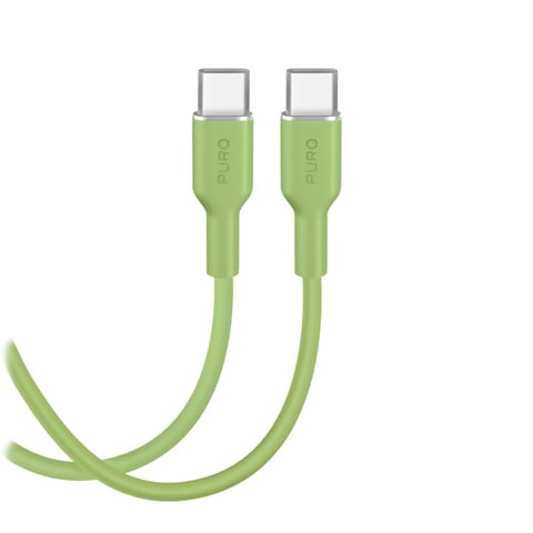 ⁨Kabel przewód elastyczny USB-C 60W 1.5m ICON - zielony⁩ w sklepie Wasserman.eu