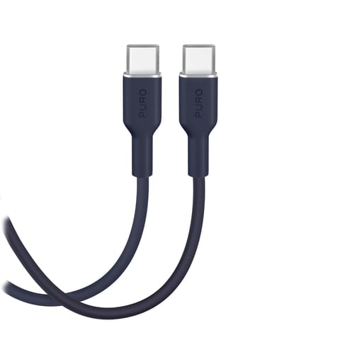 ⁨Kabel przewód elastyczny USB-C 60W 1.5m ICON - granatowy⁩ w sklepie Wasserman.eu