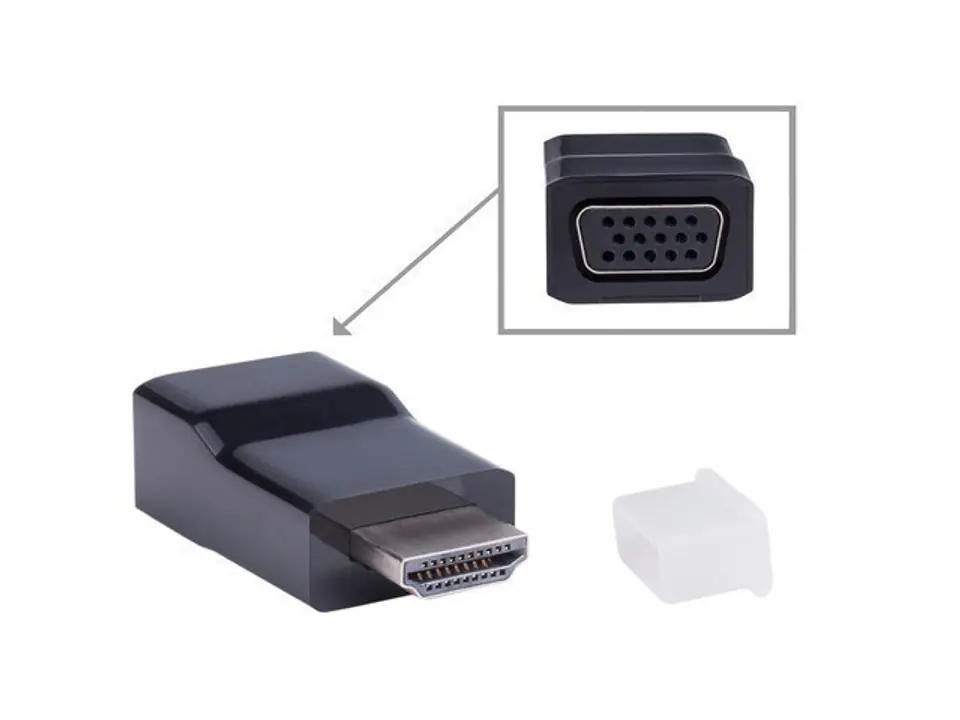 ⁨Video Adapter HDMI-A(M) ->VGA(F)⁩ at Wasserman.eu