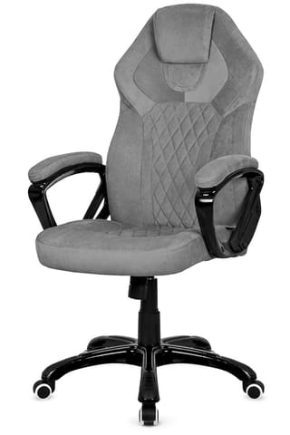 ⁨Fotel obrotowy do biurka SPIDER GREY ALCANTARA⁩ w sklepie Wasserman.eu