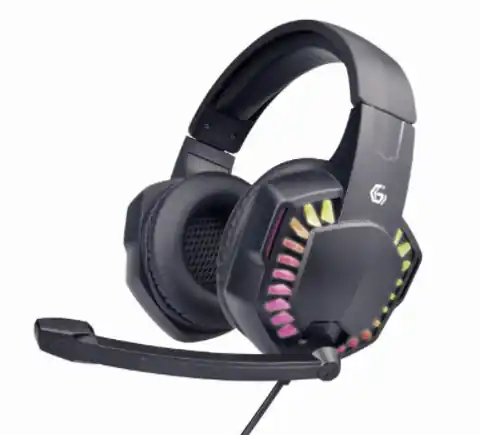 ⁨Gembird Microphone, Built-in microphone, Black, Wired, Gaming headset with LED light effect, GHS-06⁩ at Wasserman.eu