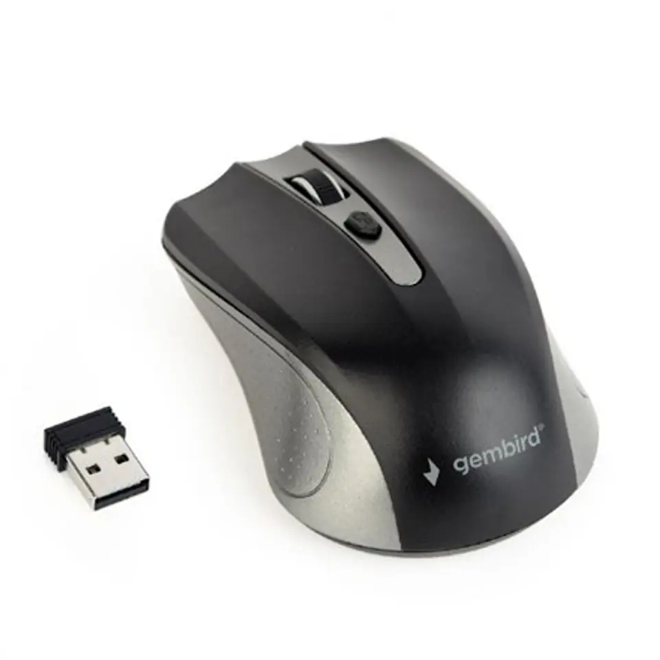 ⁨Gembird MUSW-4B-04-GB 2.4GHz Wireless Optical Mouse, USB, Wireless connection, Spacegrey/Black⁩ at Wasserman.eu