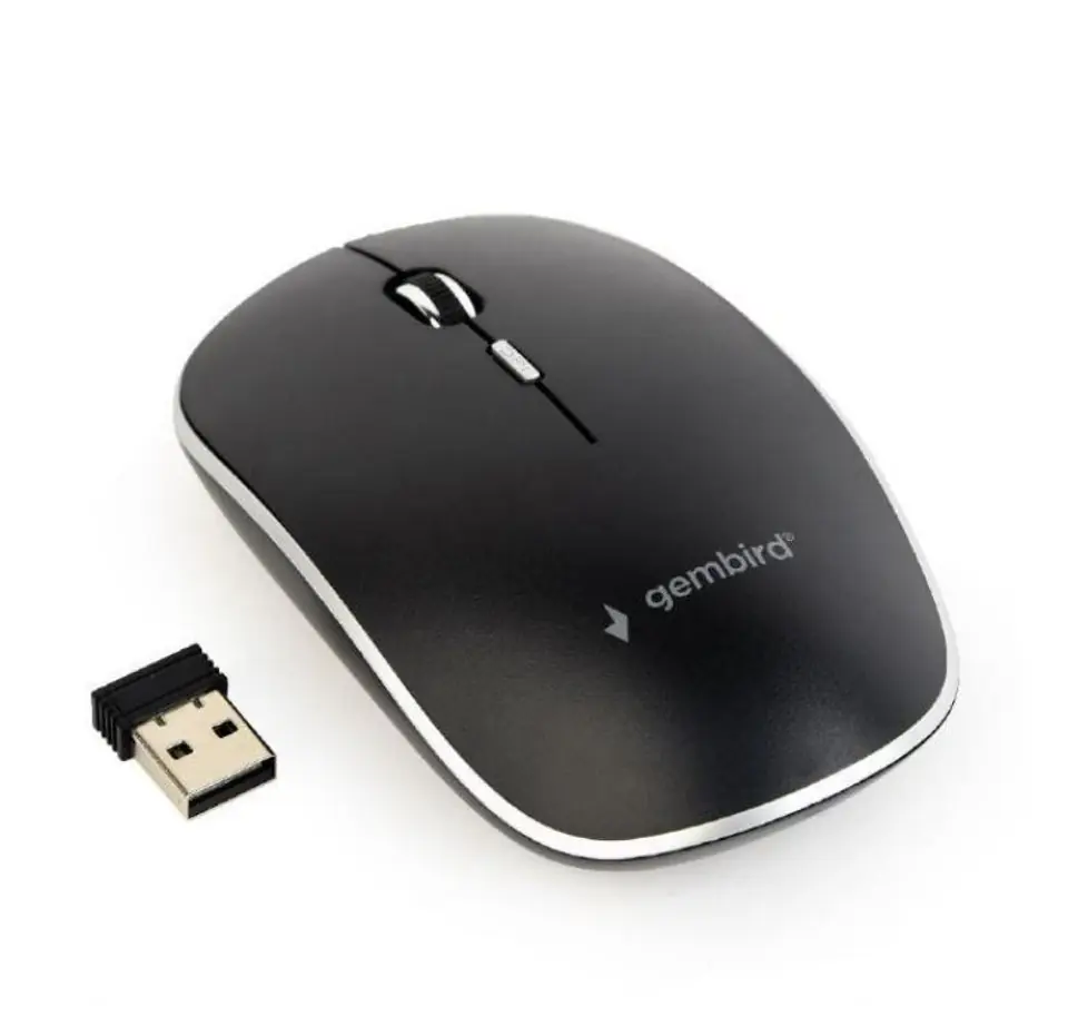 ⁨Gembird MUSW-4BS-01 mouse Ambidextrous RF Wireless Optical 1600 DPI⁩ at Wasserman.eu