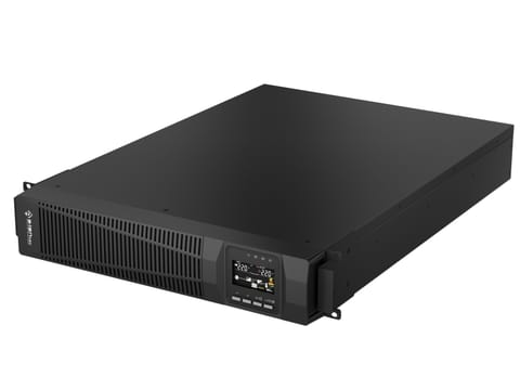 ⁨Zasilacz awaryjny UPS Rack 3000VA/2700W, 220V/50Hz, TFT LCD obrotowy, SNMP/USB/RS232/EPO, ochrona RJ45, VRLA 6×9Ah, gniazdo baterii zewn. Anderson SB50, 2×CEE 7/3, IEC C19, IEC C20, kable USB A-B, RS232 DB9, zasilający CEE–IEC ALANTEC⁩ w sklepie Wasserman.eu