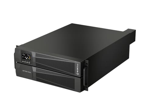 ⁨Zasilacz awaryjny UPS Rack 6000VA/6000W, 220V/50Hz, TFT LCD obrotowy, SNMP/USB/RS232/RS485/EPO/parallel/bypass serwisowy, VRLA 16×7Ah, gniazdo baterii zewn. 3-polowe, zestaw terminali bat., 3×IEC C13, 2×IEC C19, kable USB A-B, RS232 DB9, parallel DB9 ALANTEC⁩ w sklepie Wasserman.eu