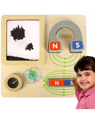 ⁨MASTERKIDZ Zabawa Magnetyczna Tablica Edukacyjna Kompas Montessori⁩ w sklepie Wasserman.eu