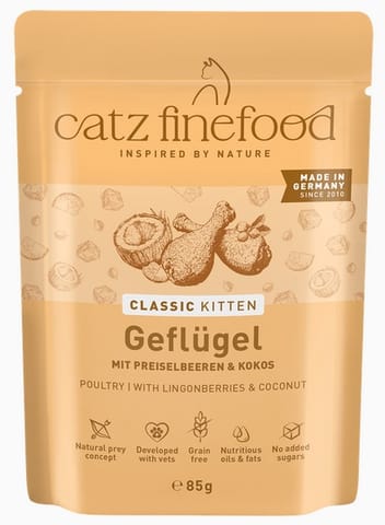 ⁨Catz Finefood Classic Kitten Drób (N.03) saszetka 85g⁩ w sklepie Wasserman.eu