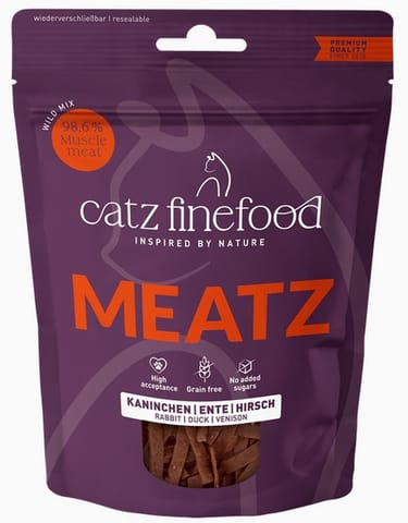 Catz Finefood Meatz Wild Mix - królik, kaczka, jeleń 45g w sklepie Wasserman.eu