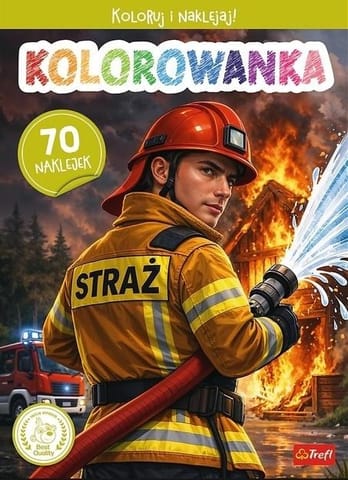 ⁨Strażak OSP Kolorowanka z naklejkami TREFL⁩ w sklepie Wasserman.eu