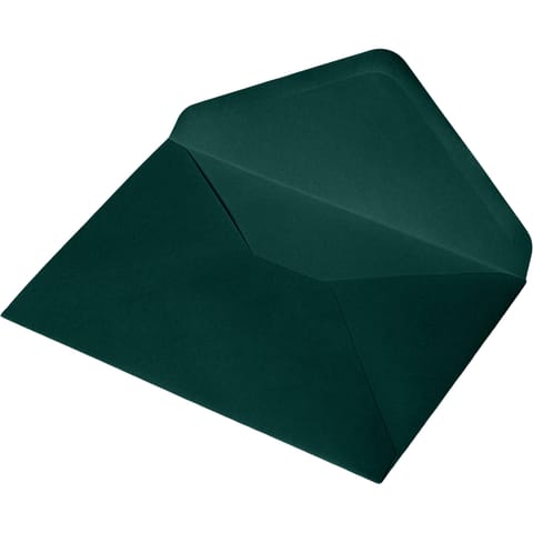 ⁨Koperta papierowa ozdobna B6 125x175mm 130g (50 sztuk) ciemno zielona/zieleń butelkowa ikpdinb6czielx50⁩ w sklepie Wasserman.eu