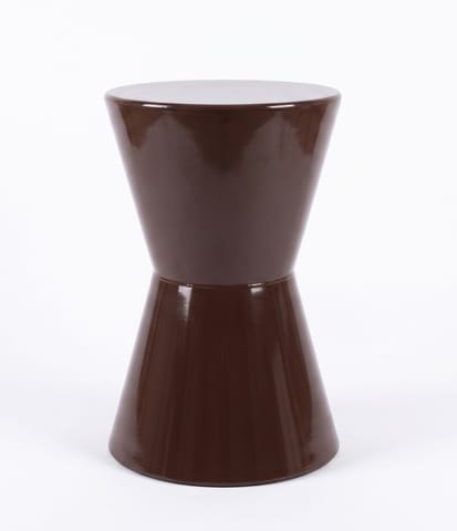 ⁨ROGER Stolik pomocniczy/taboret 29,5x29,5x45cm czekoladowy⁩ w sklepie Wasserman.eu