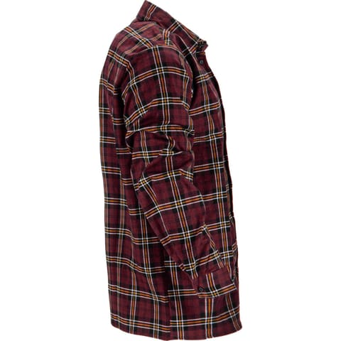 ⁨FLANNEL SHIRT, BURGUNDY PLAID, 170G/M2, "S", CE, LAHTI⁩ at Wasserman.eu