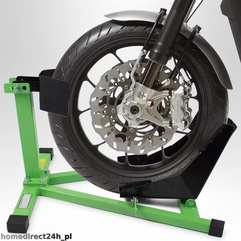 ⁨STOJAK DO MOTORU MOTOCYKLA PRZÓD ZIELONY MOCNY UCHWYT 17-21 CALI⁩ w sklepie Wasserman.eu