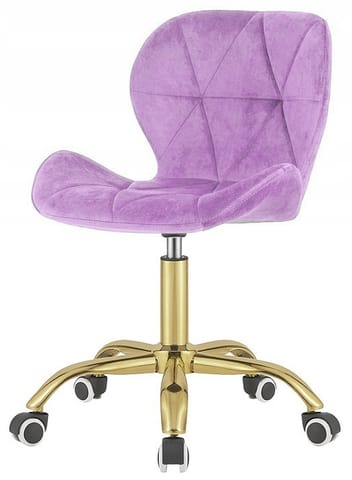⁨Krzesło obrotowe VASTO OFFICE VELVET VIOLET GOLD⁩ w sklepie Wasserman.eu