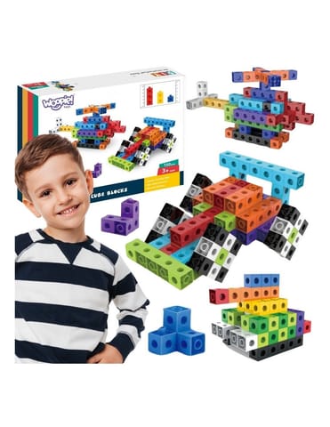 ⁨WOOPIE Klocki Konstrukcyjne 3D Sześciany 150 el.⁩ w sklepie Wasserman.eu