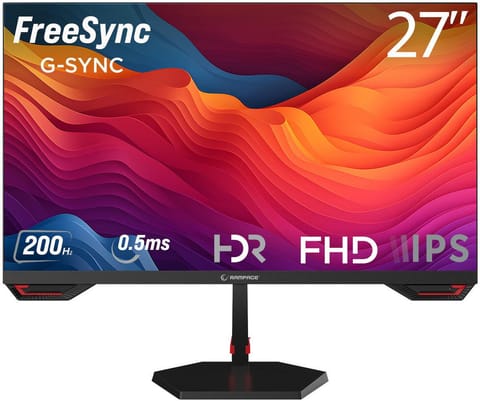 ⁨Monitor 27" Rampage Crimson FHD 200Hz 1ms Fast IPS gamingowy⁩ w sklepie Wasserman.eu
