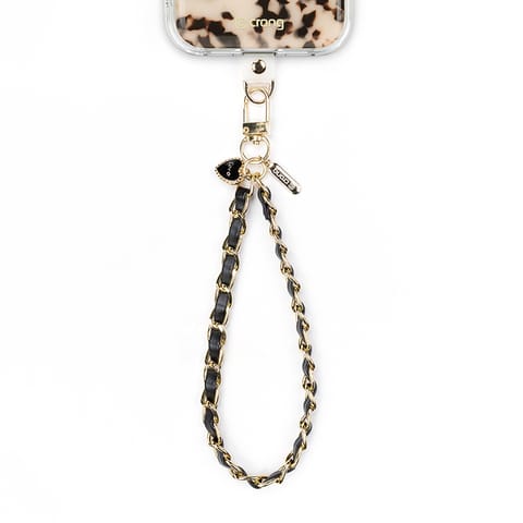 ⁨Crong Phone Charm - Smycz zawieszka do telefonu (Black Twist)⁩ w sklepie Wasserman.eu