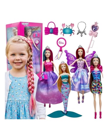 ⁨WOOPIE Zestaw 4 Magicznych Księżniczek - Box Lalek 4w1 z Akcesoriami⁩ w sklepie Wasserman.eu
