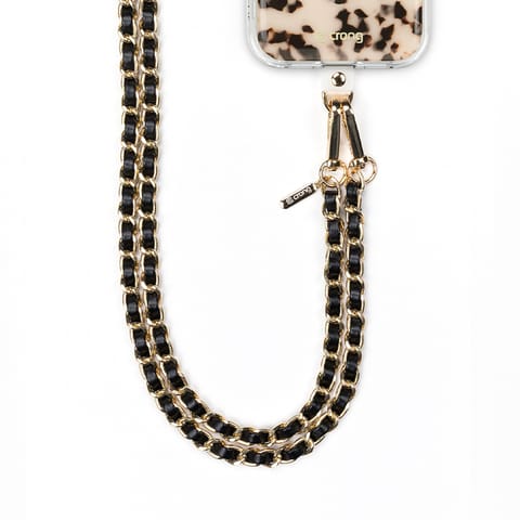 ⁨Crong Phone Crossbody - Smycz zawieszka do telefonu (Black Twist)⁩ w sklepie Wasserman.eu
