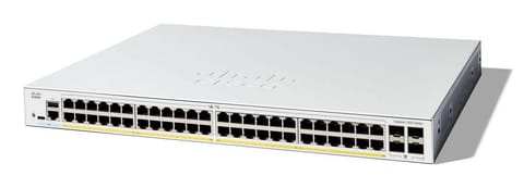 Cisco Catalyst 1200-48P-4G Smart Switch, 48 Port GE, PoE, 4x1GE SFP, Limited Lifetime Protection (C1200-48P-4G) at Wasserman.eu