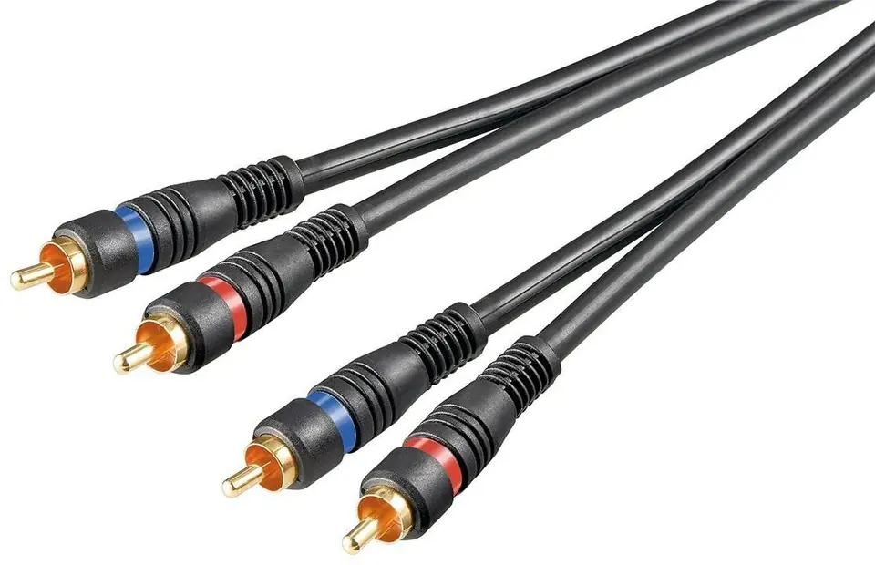 ⁨Goobay 50032 Stereo RCA cable 2x RCA, double shielded, 1.5 m⁩ w sklepie Wasserman.eu