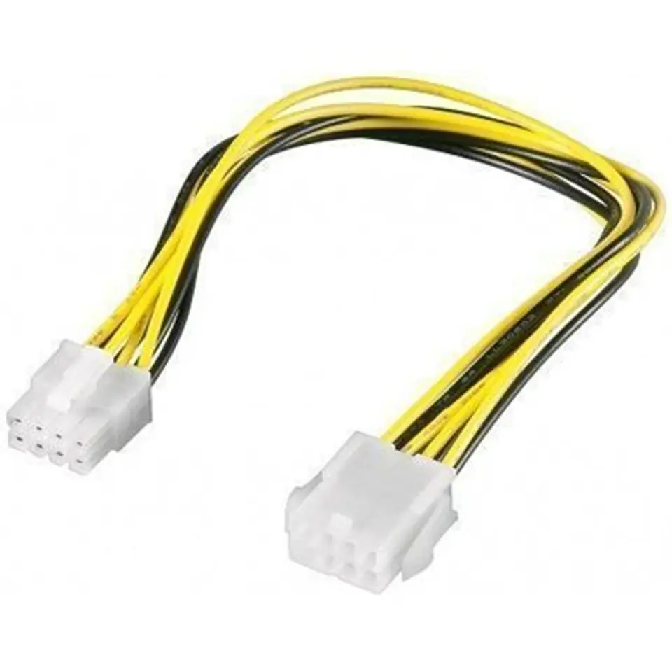 ⁨Goobay | CAK S-12 | Power extension cable | Female | 8 pin internal power | Male | 8 pin internal power | 28 cm⁩ w sklepie Wasserman.eu