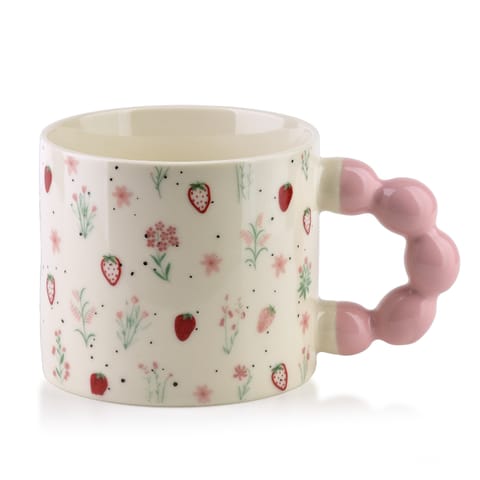 ⁨NARIA Kubek 350ml 9x14x8cm truskawki⁩ w sklepie Wasserman.eu