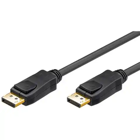 ⁨Goobay 65923 DisplayPort connector cable 1.2, gold-plated, 2m⁩ w sklepie Wasserman.eu