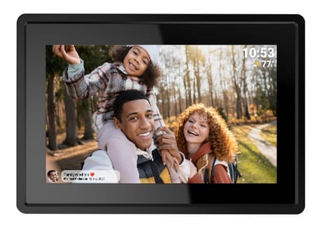 ⁨Ramka cyfrowa DENVER PFF-725B BLACK (7" /1024 x 600/Czarny)⁩ w sklepie Wasserman.eu