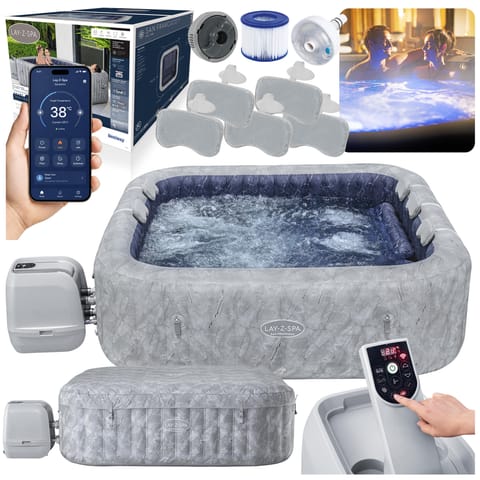 ⁨Dmuchane Spa San-Francisco 7 osobowe  230 x 230 x 71 cm Bestway 6001Q⁩ w sklepie Wasserman.eu